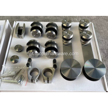 Sistema de deslizamento de hardware de porta de vidro de cetim do chuveiro
